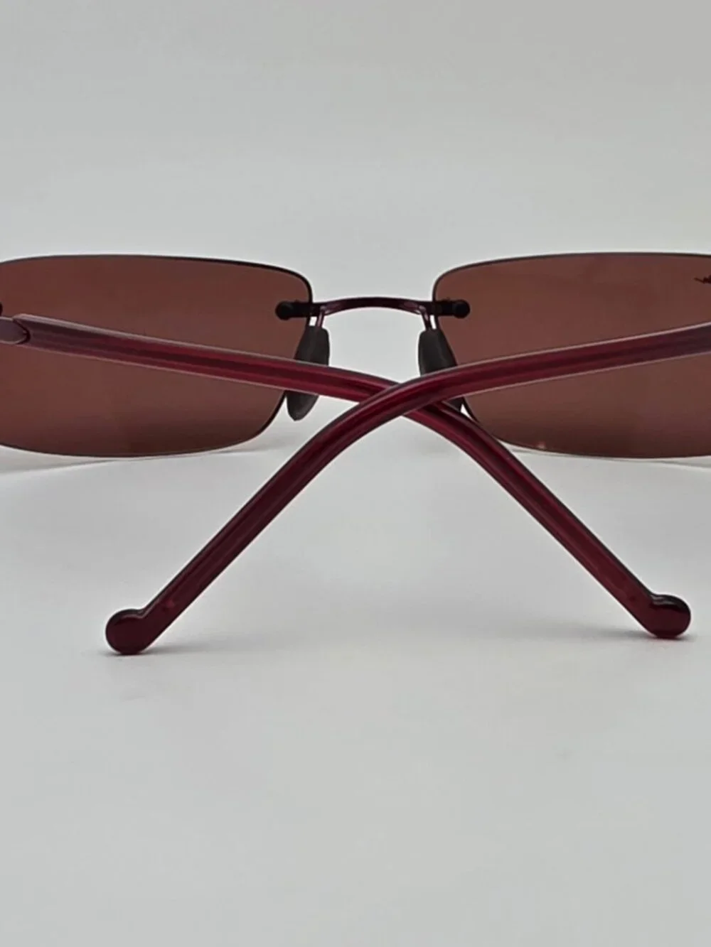 Maui Jim MJ-515-07 Little Beach Burgundy Titanium Polarized Maui Rose Sunglasses